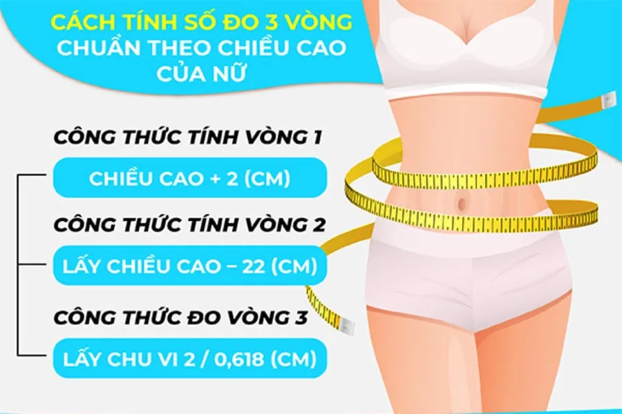 [Bật mí] Số đo 3 vòng chuẩn của nữ 1m60 là bao nhiêu?