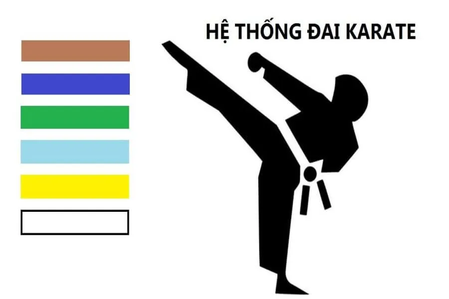 Karate có mấy đai? Ý nghĩa các đai trong Karate